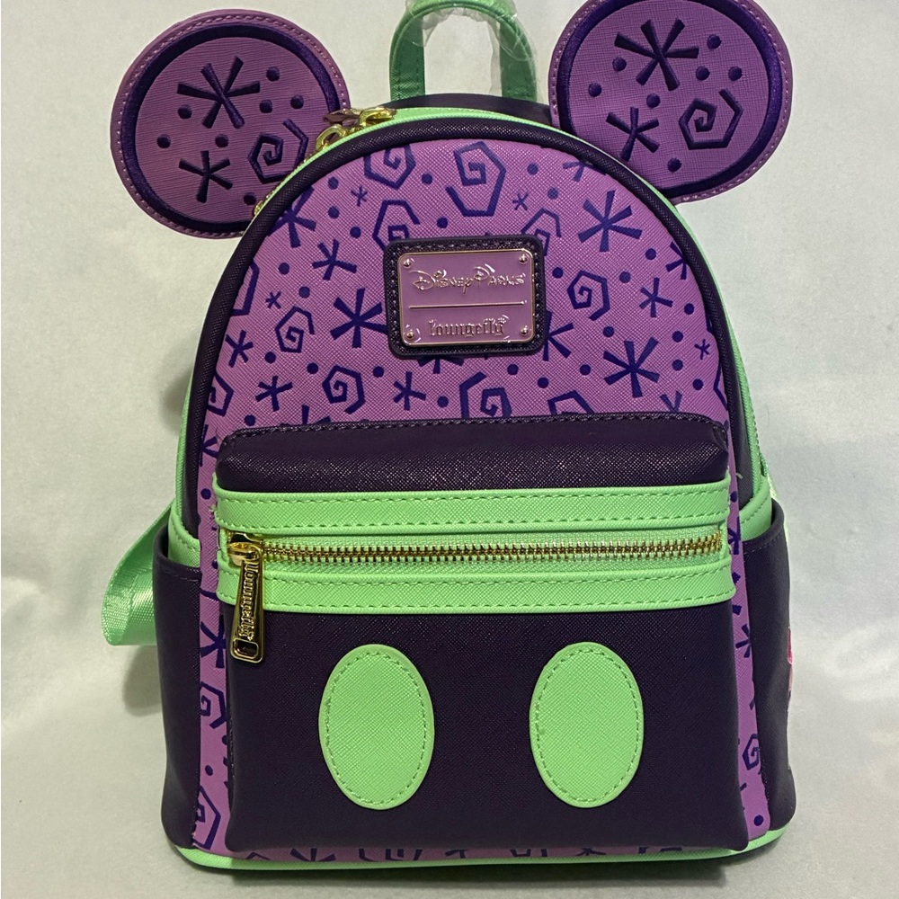 NWT Disney Parks Mickey Teacups Loungefly Mini Backpack